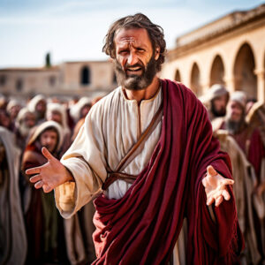 29 apostle paul biblical character set in the first century preaching in the public square