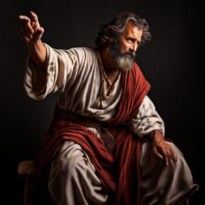 44 apostle paul biblical character set in the first century in different postures