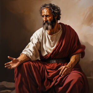 47 apostle paul biblical character set in the first century in different postures